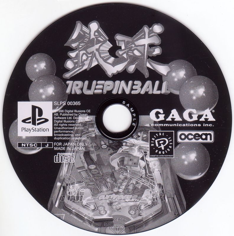 Media for True Pinball (PlayStation) (Promotional Sample)