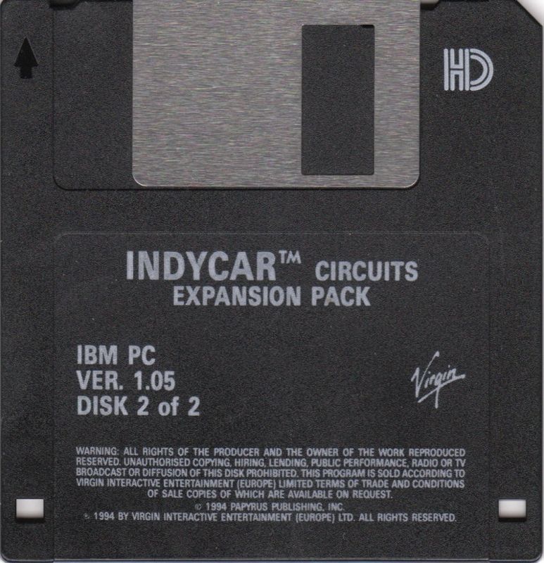 Media for IndyCar Circuits (DOS): Disk 2/2
