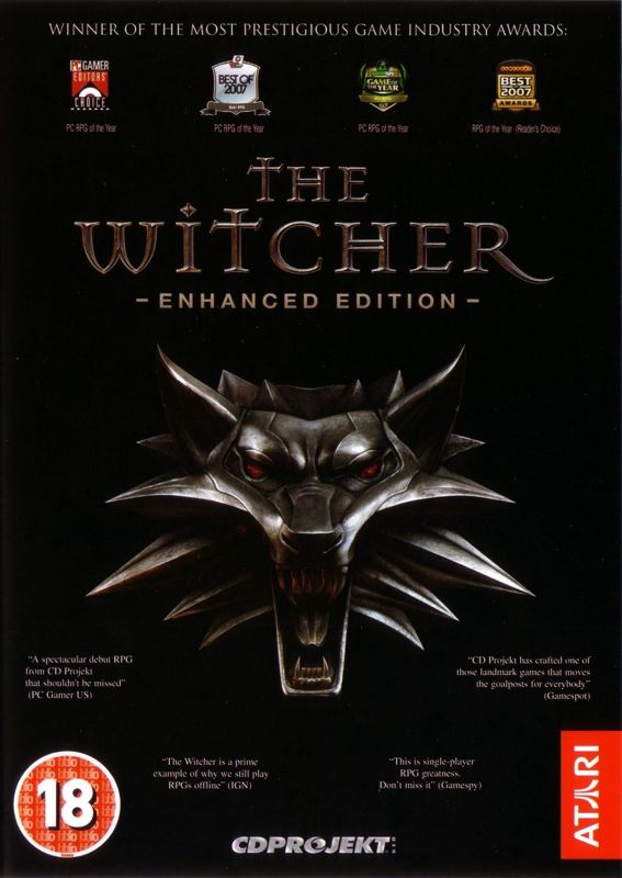 Other for The Witcher: Enhanced Edition (Windows): Game Keep Case - Front