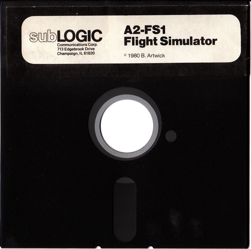 Media for Flight Simulator (Apple II) (5.25" Floppy Disk Release.)