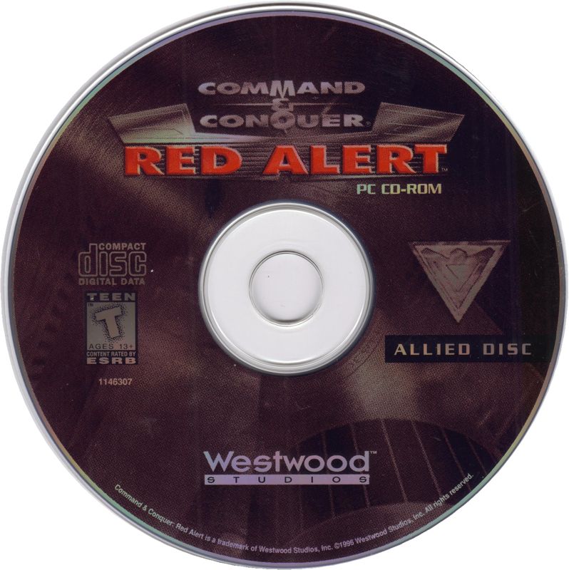Media for Command & Conquer: Worldwide Warfare (DOS and Windows) (Digipack version): Red Alert - Disc 1 (Allied)