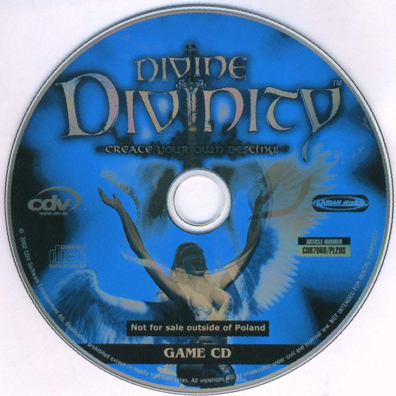 Media for Divine Divinity (Windows): Game disc