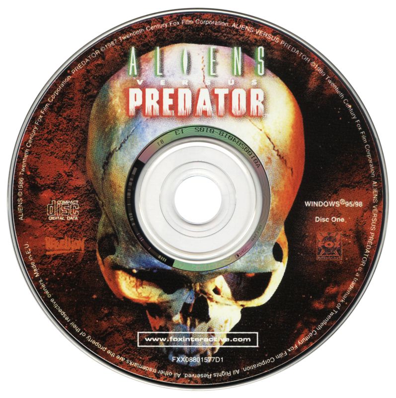 Media for Aliens Versus Predator (Windows): Disc 1/2