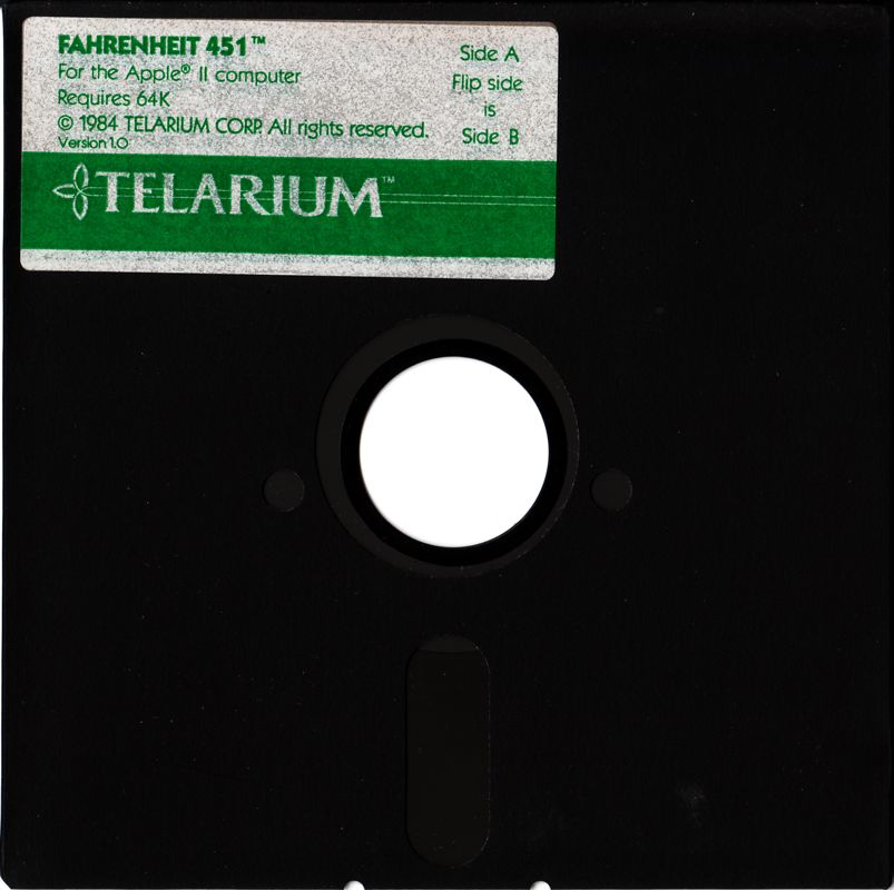 Media for Fahrenheit 451 (Apple II): Disk 1/2