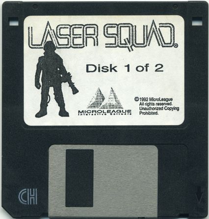 Media for Laser Squad (DOS): Disk 1 of 2