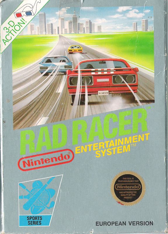 Front Cover for Rad Racer (NES) (eec release)