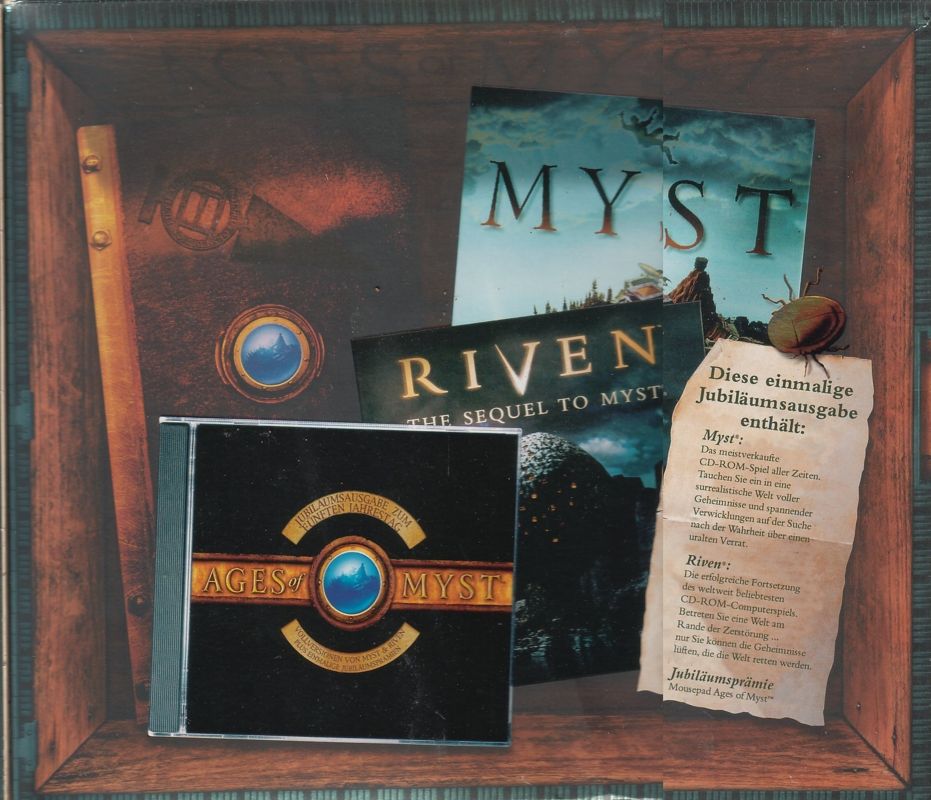 Inside Cover for Ages of Myst (Macintosh and Windows and Windows 3.x)