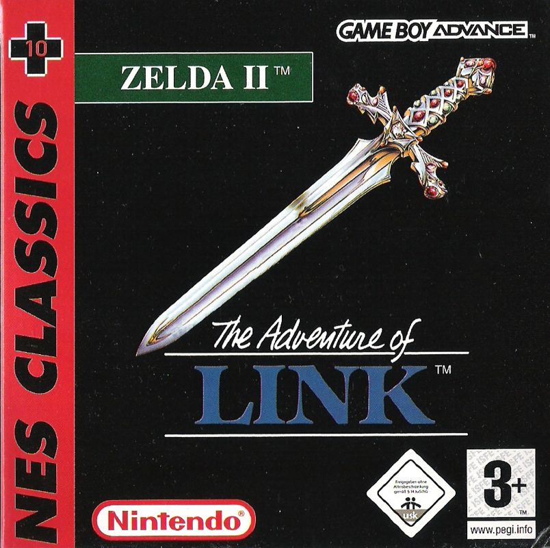 Front Cover for Zelda II: The Adventure of Link (Game Boy Advance)