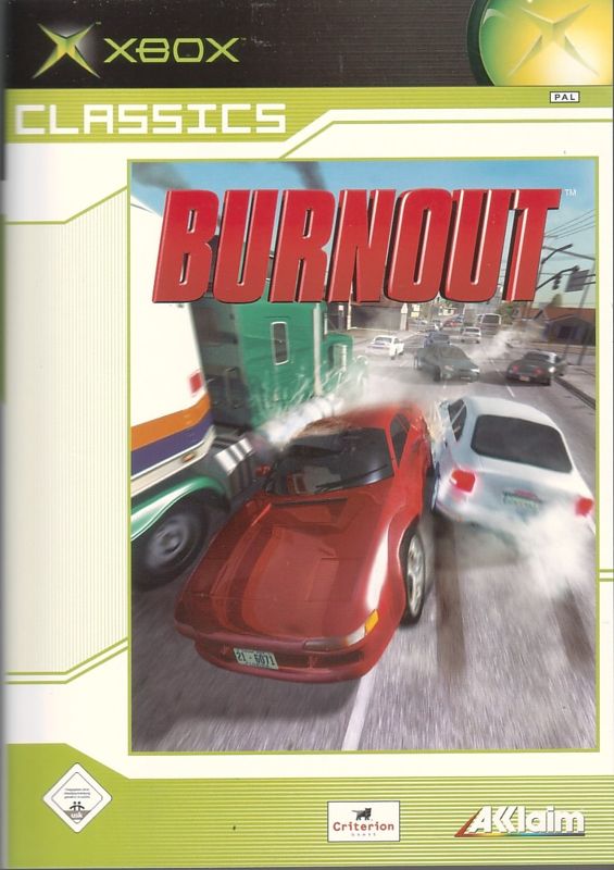 Front Cover for Burnout (Xbox) (Classics release)