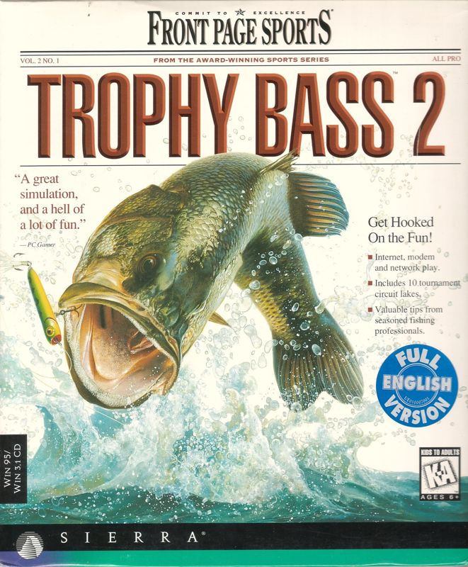 Front Cover for Front Page Sports: Trophy Bass 2 (Windows and Windows 3.x) (Imported from the USA)