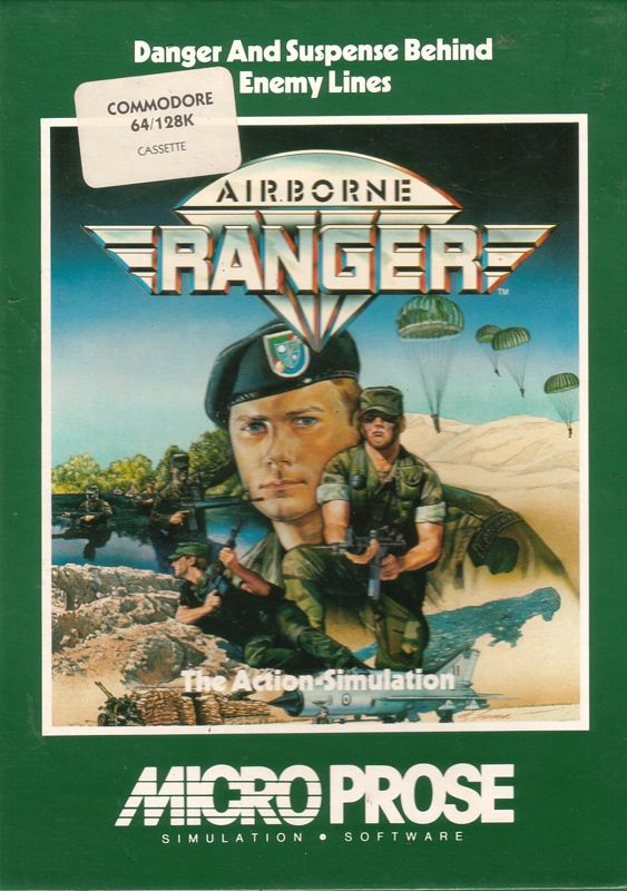Front Cover for Airborne Ranger (Commodore 64) (Cassette release)