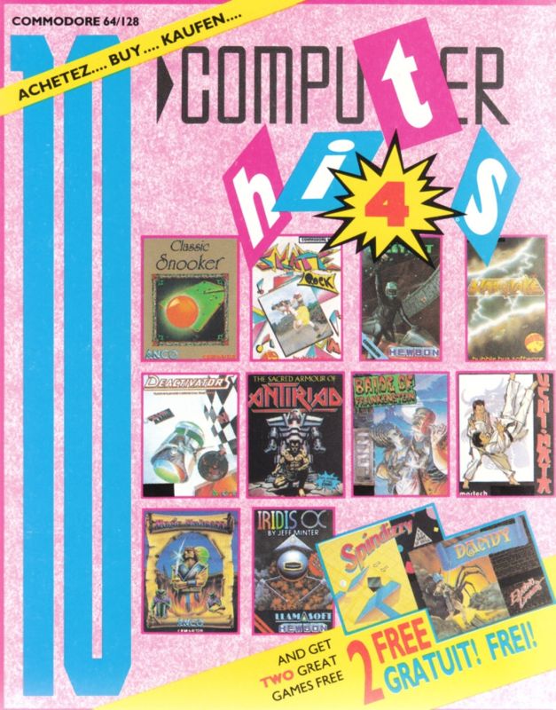 Front Cover for 10 Computer Hits 4 (Commodore 64)