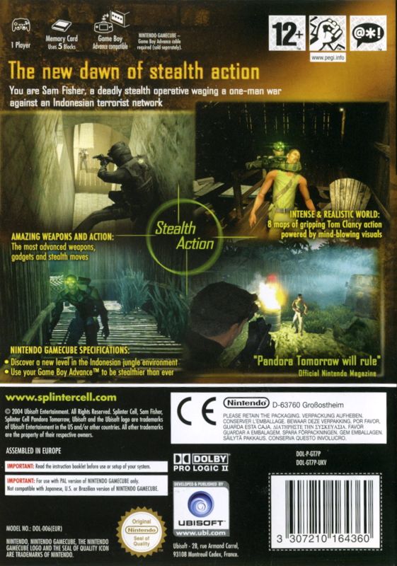 splinter cell pandora tomorrow gamecube