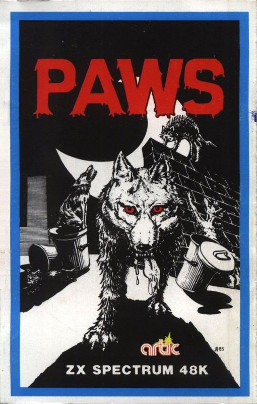 Front Cover for Paws (ZX Spectrum)