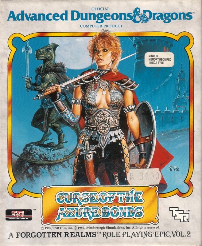 Front Cover for Curse of the Azure Bonds (Amiga)