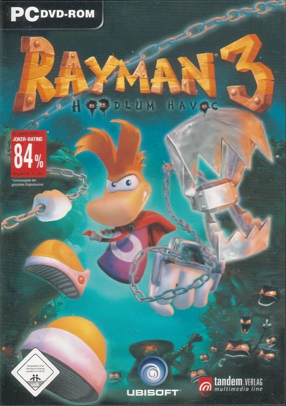 Front Cover for Rayman 3: Hoodlum Havoc (Windows) (Tandem-Verlag release)