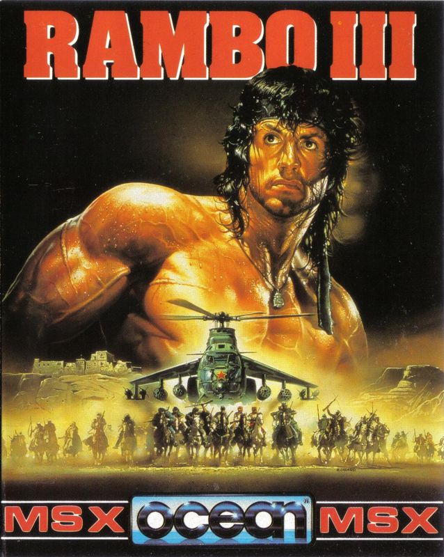 Front Cover for Rambo III (MSX)