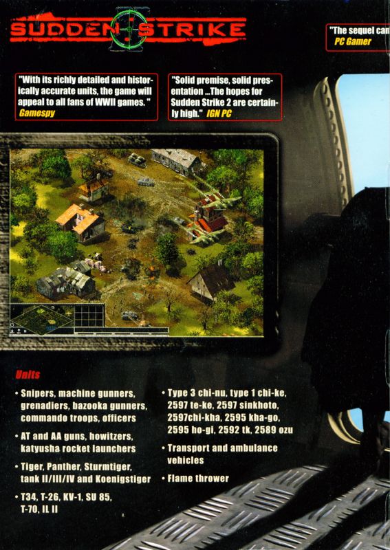 Inside Cover for Sudden Strike II (Windows): Left Side