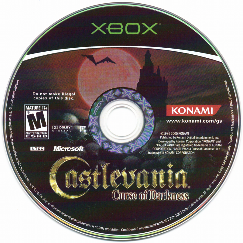 Media for Castlevania: Curse of Darkness (Xbox)