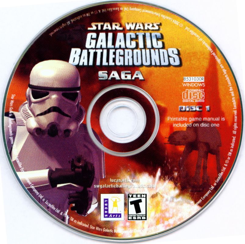 Media for Star Wars: Galactic Battlegrounds - Saga (Windows): Disc 1