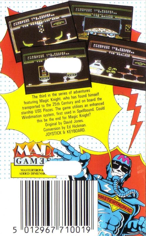 Back Cover for Knight Tyme (MSX)