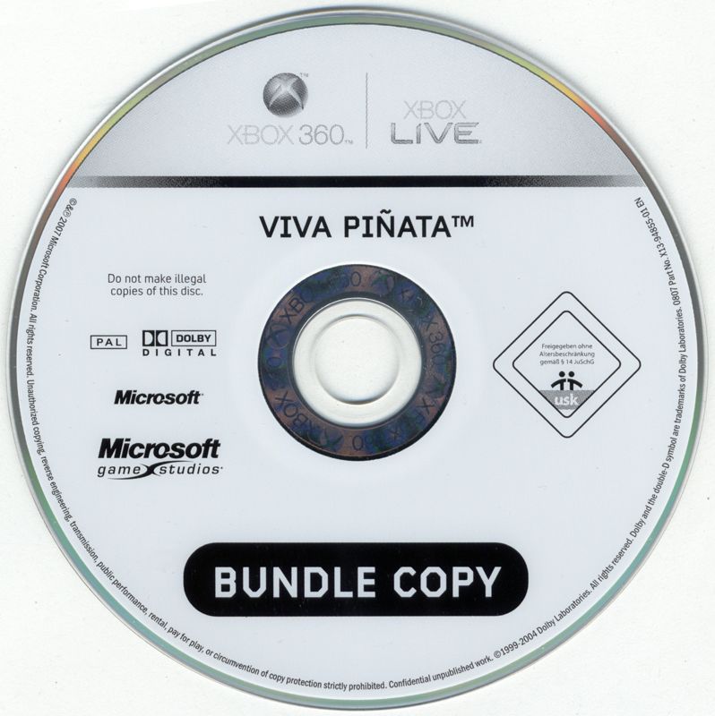 Media for Viva Piñata / Forza Motorsport 2 (Xbox 360): Viva Piñata Disc