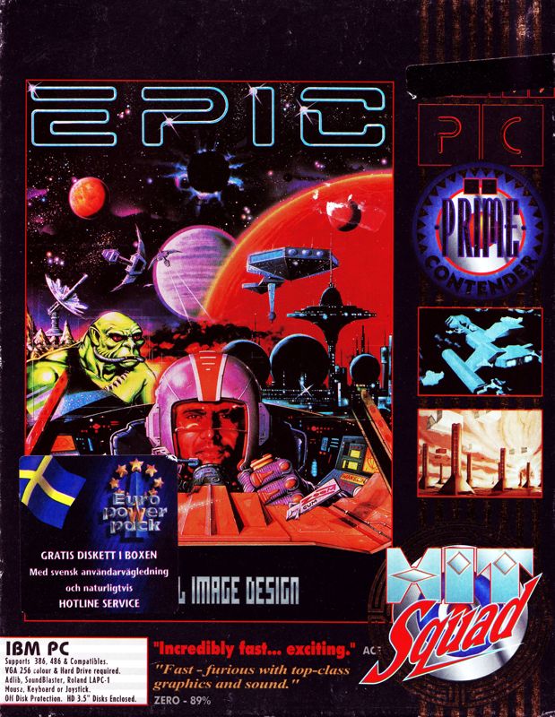 Front Cover for Epic (DOS) (Hit Squad release)