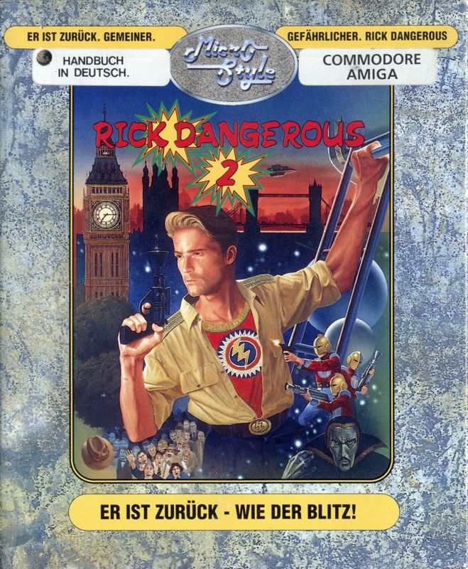 Front Cover for Rick Dangerous 2 (Amiga)