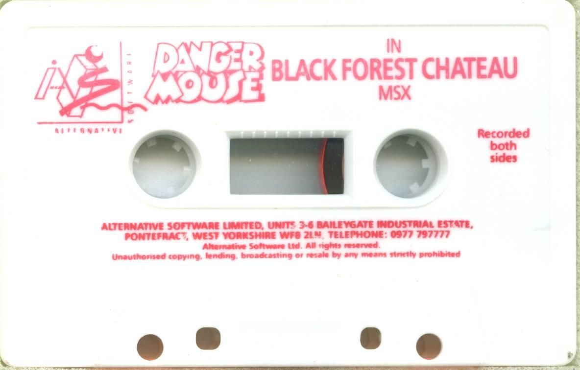 Media for Danger Mouse in the Black Forest Chateau (MSX)