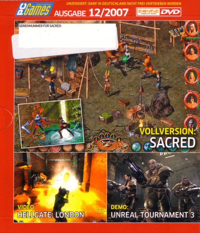 Front Cover for Wolfenstein: Enemy Territory (Windows) (PC Games 12/2007 covermount)