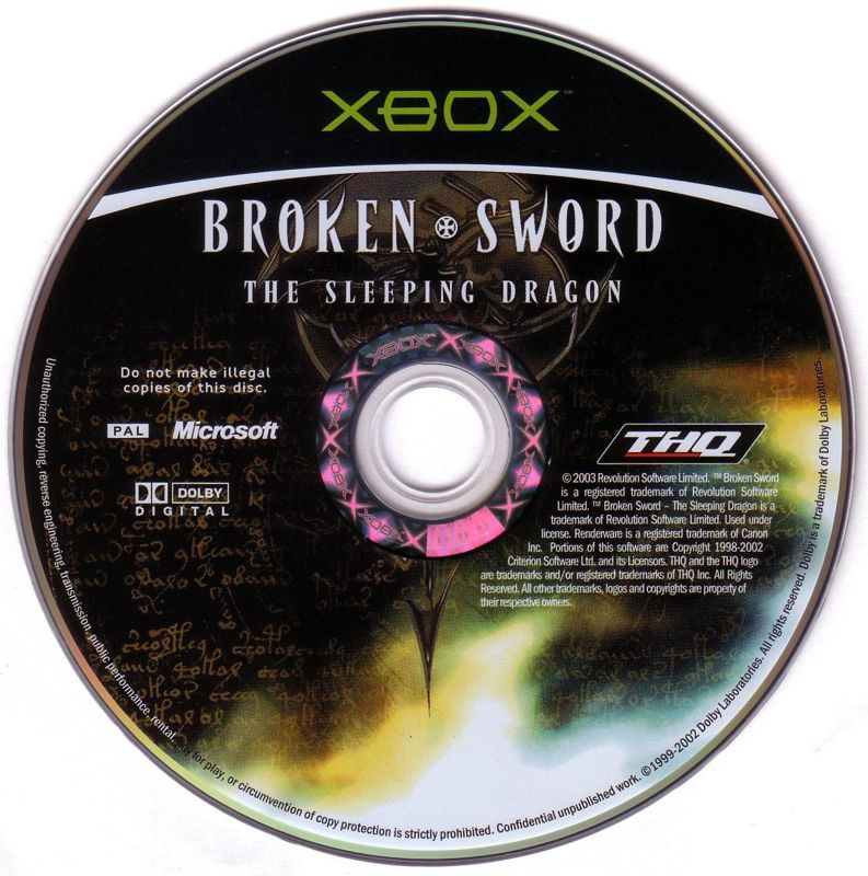 Media for Broken Sword: The Sleeping Dragon (Xbox)