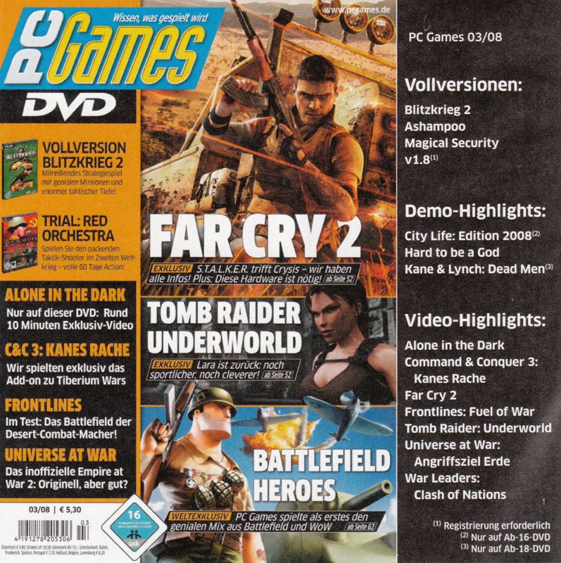 Front Cover for Blitzkrieg 2 (Windows) (PC Games 03/2008 covermount)