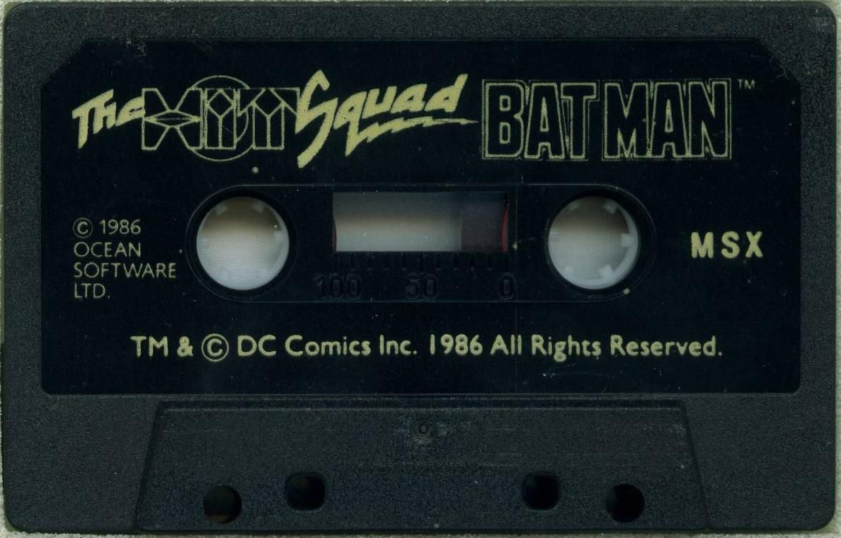 Media for Batman (MSX) (Hit Squad release): Budget Re-release