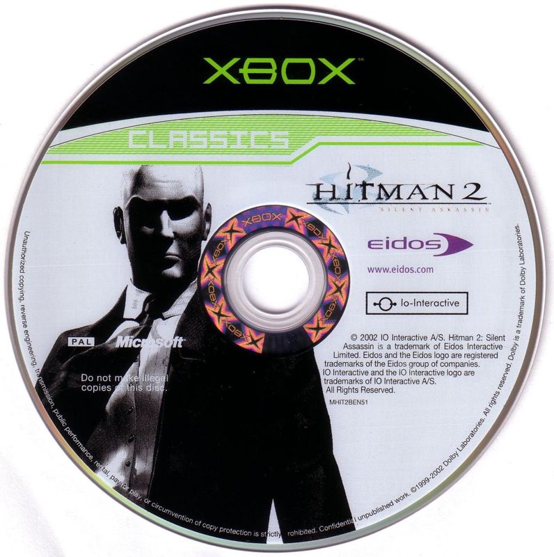 Media for Hitman 2: Silent Assassin (Xbox) (Xbox Classics release)