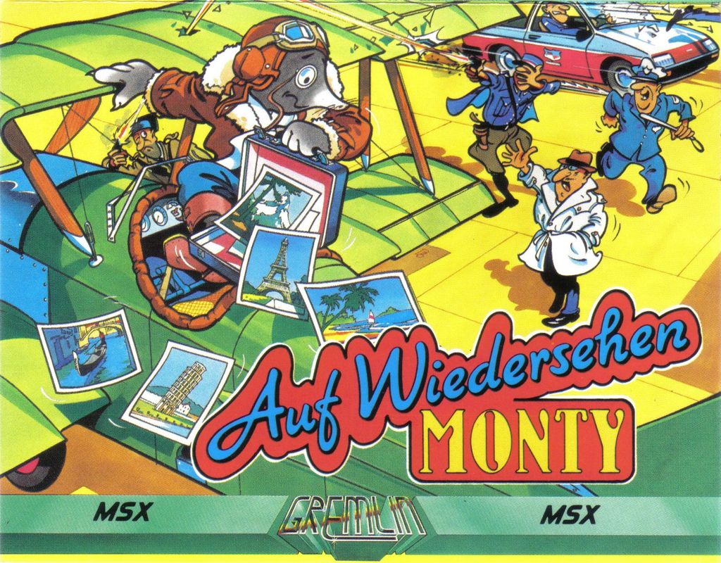 Front Cover for Auf Wiedersehen Monty (MSX): rotated 90 degrees