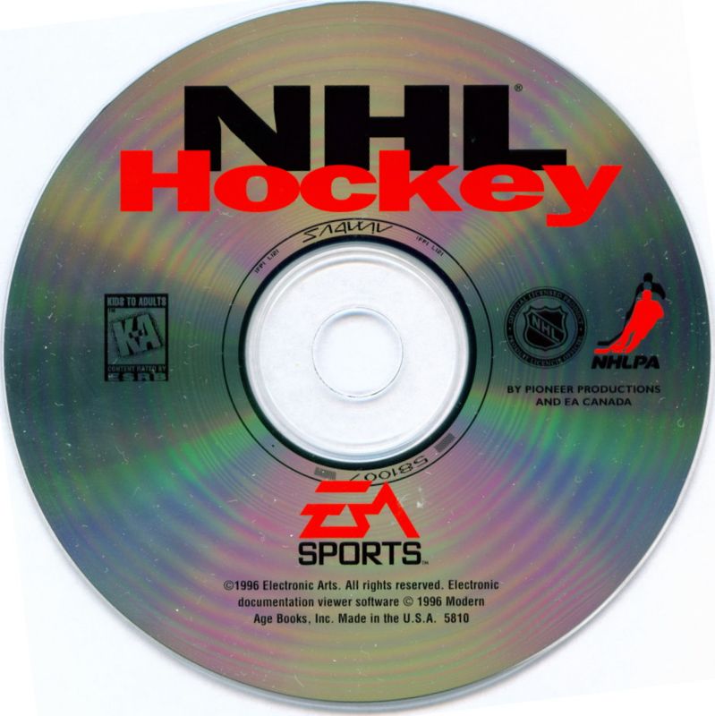 Media for NHL 95 (DOS) (Electronic Arts CD-ROM Classics re-release)