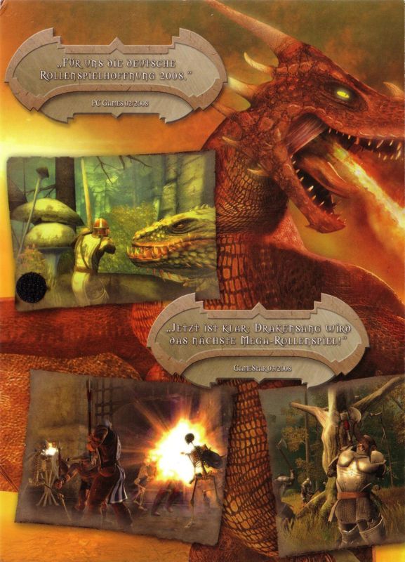 Inside Cover for The Dark Eye: Drakensang (Windows) (Signed by Bernd Beyreuther): Left Front Flap