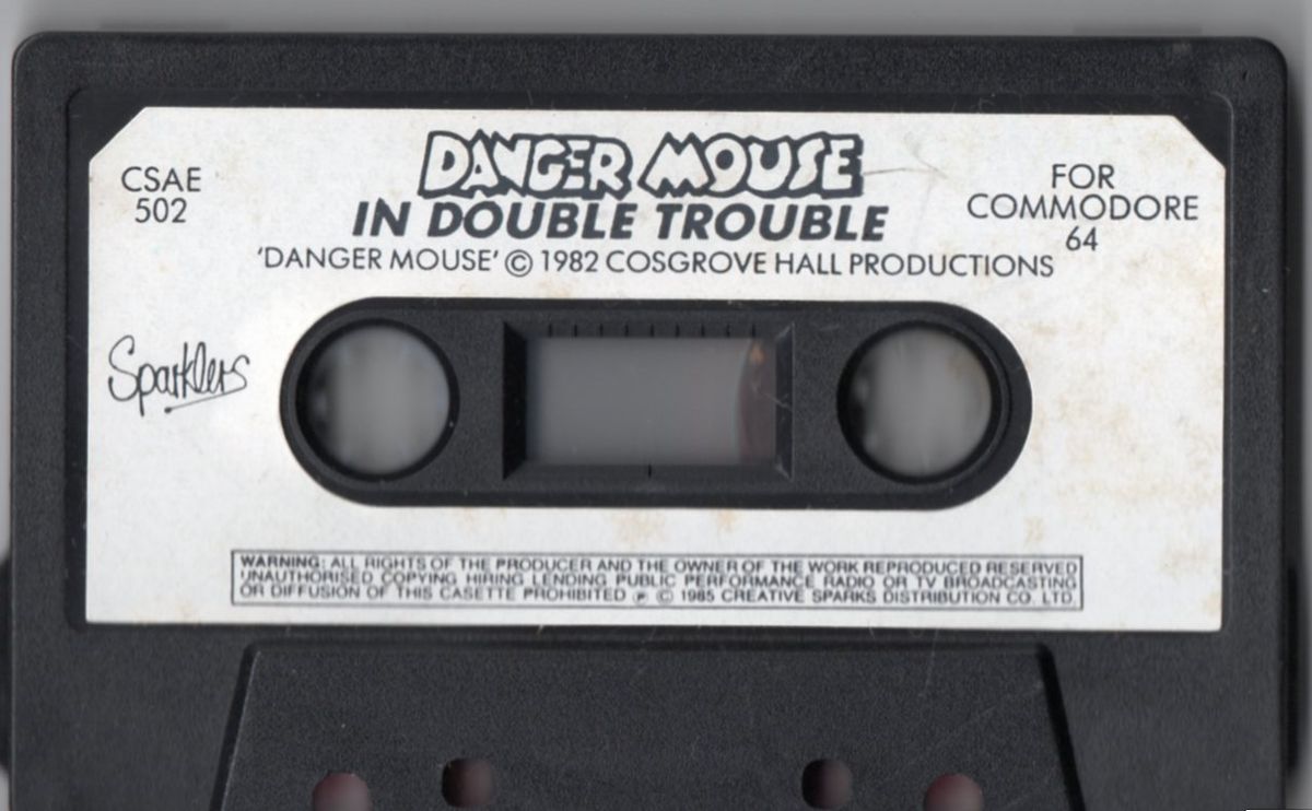 Media for Danger Mouse in Double Trouble (Commodore 64) (Sparklers budget re-release)