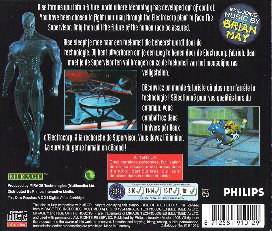 Rise Of The Robots Cover Or Packaging Material Mobygames Rise Of The Robots Cover Or Packaging Material Mobygames