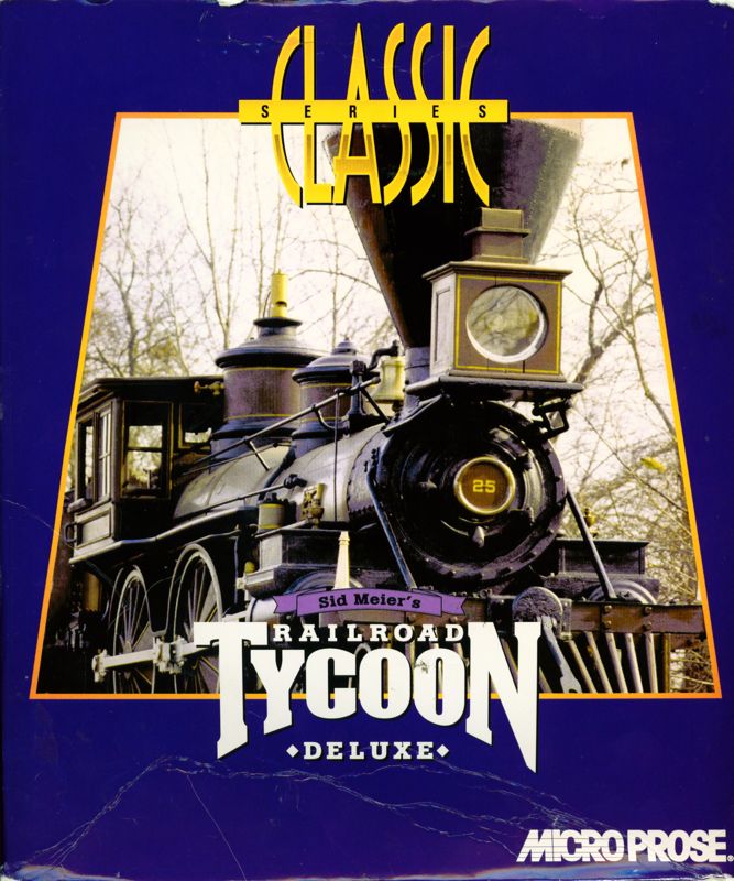Front Cover for Sid Meier's Railroad Tycoon Deluxe (DOS) (CD-Rom Classic release)