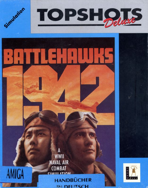 Front Cover for Battlehawks 1942 (Amiga) (Topshots Deluxe Budget Release)