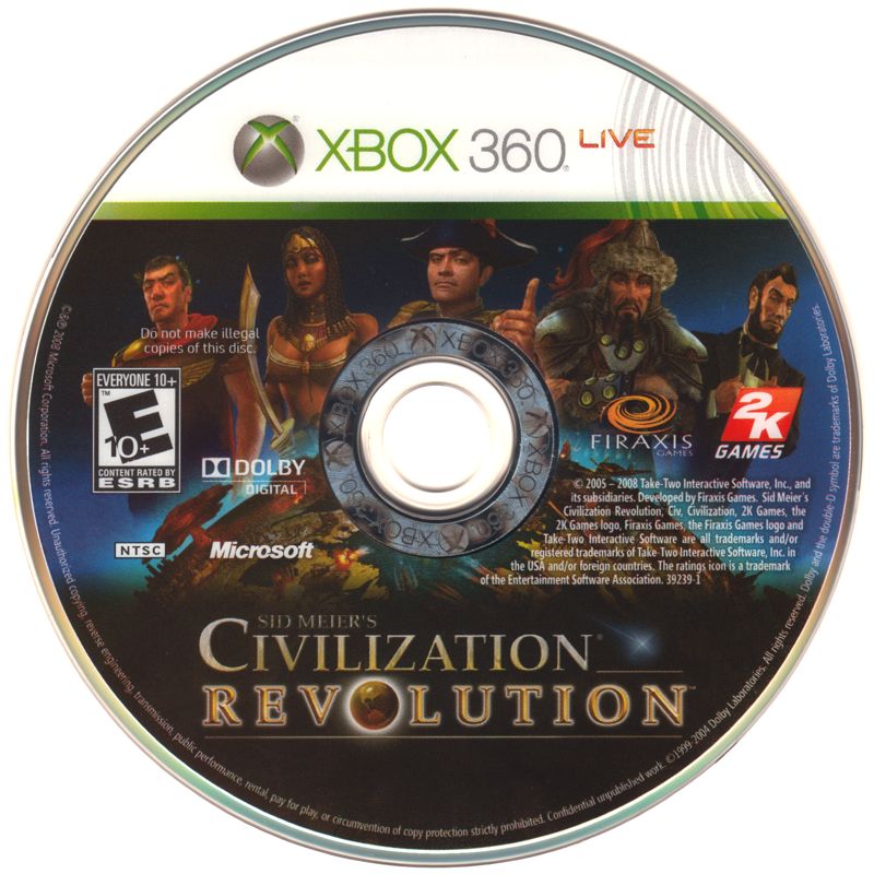 Media for Sid Meier's Civilization: Revolution (Xbox 360)