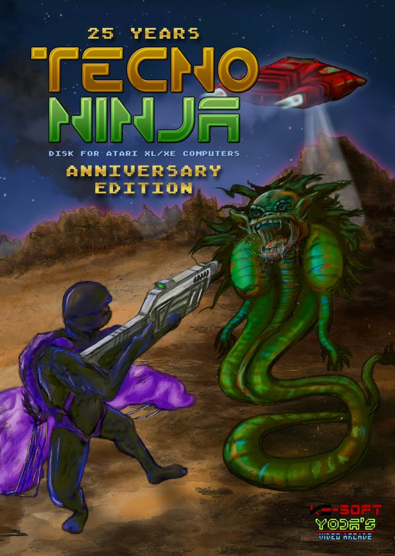 Front Cover for Tecno Ninja: 25 Years Anniversary Edition (Atari 8-bit) (Limited Boxed Edition)