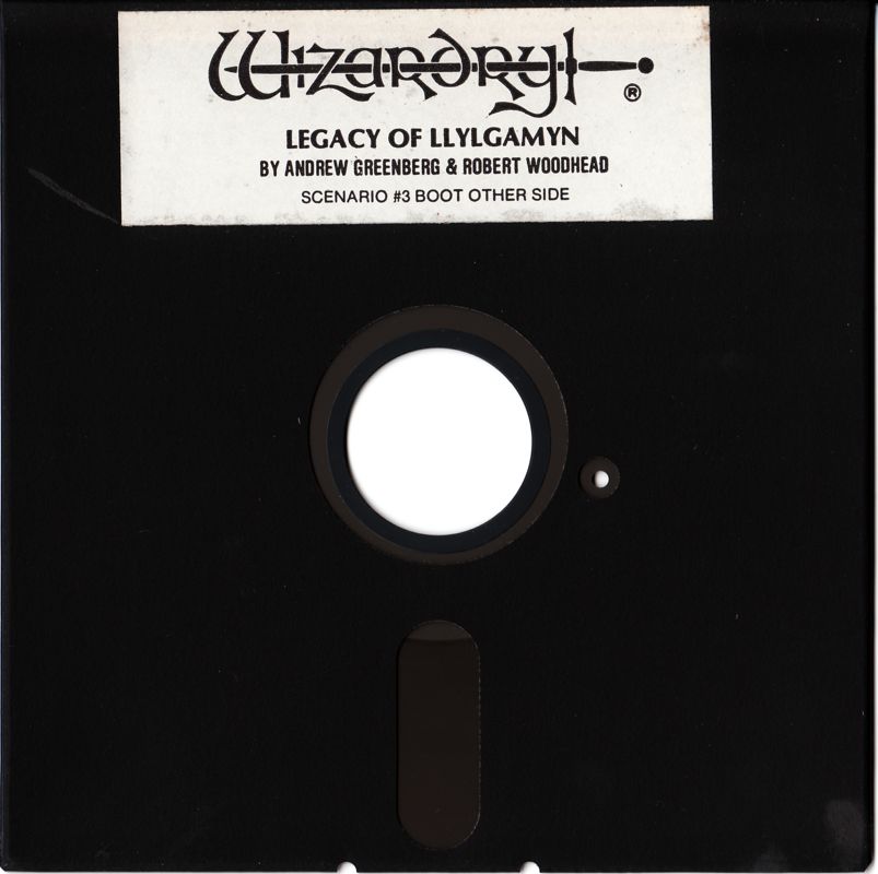 Media for Wizardry: Legacy of Llylgamyn - The Third Scenario (Apple II): Play Side