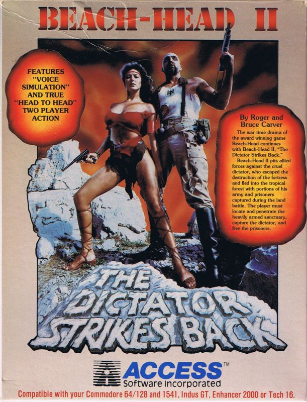 Front Cover for Beach-Head II: The Dictator Strikes Back (Commodore 64)