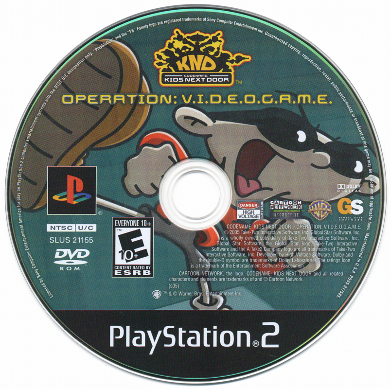 Media for Codename: Kids Next Door - Operation: V.I.D.E.O.G.A.M.E. (PlayStation 2)