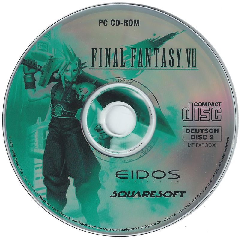 Media for Final Fantasy VII (Windows): Disc 2