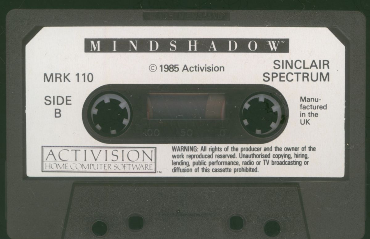 Media for Mindshadow (ZX Spectrum)