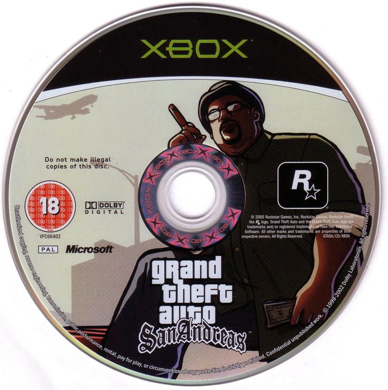 Grand Theft Auto: San Andreas cover or packaging material - MobyGames