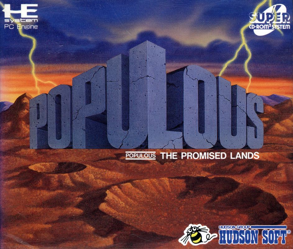 Front Cover for Populous / Populous: The Promised Lands (TurboGrafx CD)